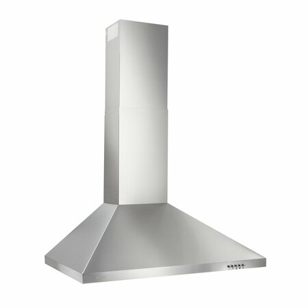 ALMO 36-in. Ducted Non-Ducted Convertible Chimney Hood with LED Lighting and Aluminum Filter, 380 CFM BW5036SSL